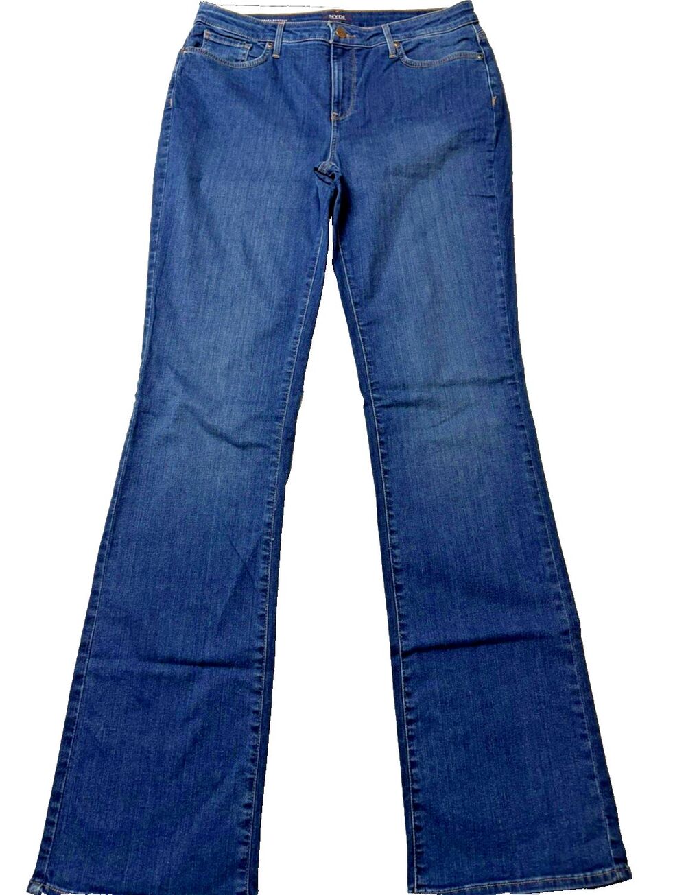 NYDJ Size 12 Tall Jeans Lift Tuck Tech Stretch Denim Barbara Bootcut 36" inseam